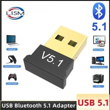 USB Bluetooth 5.1 Wireless Dongle Adapter Receiver For Windows PC Real 5.0 USA