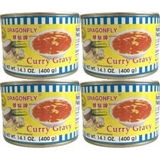 4 Pack Dragonfly Curry Gravy 14.1oz Each – Product of Thailand