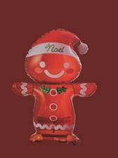 Holiday Time 3 ft Gingerbread Boy Christmas Airblown Yard Inflatable NEW
