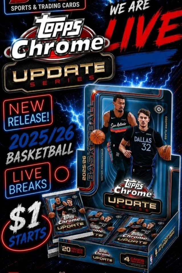 TOPPS CHROME UPDATE W/ JRED !!