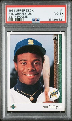 1989 Upper Deck - Star Rookie Ken Griffey Jr #1 (RC) | PSA 4