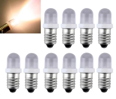 10x E10 1147 LED Schraubsockel E-10 Lampe Leuchte 3V/6V/12V/24V DC DHL - Bild 1 von 4