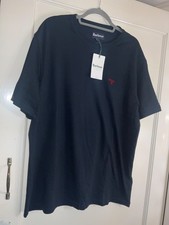 Image of Barbour mens navy t shirt XL new tags