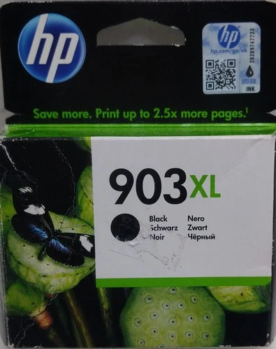 HP 903XL Black, Original T6M15AE BGX, Genuine Ink Cartridge, 903 XL, OVP