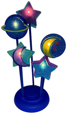 Cosmic Galaxy Table Lamp Stars Moon Saturn Planet Night Light