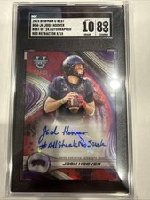 2024 Bowman U Best Josh Hoover Red Refractor /10 #allsteaknosizzle Inscription