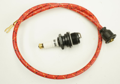 IHC McCORMICK DEERING LB 1/2HP to 2.5HP Spark Plug & Wire Set with Thumb Nut