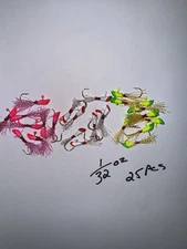 SHAD DARTS, PURE TIN, LEAD FREE, PURE TIN, 1/32 OZ.  25. PCS