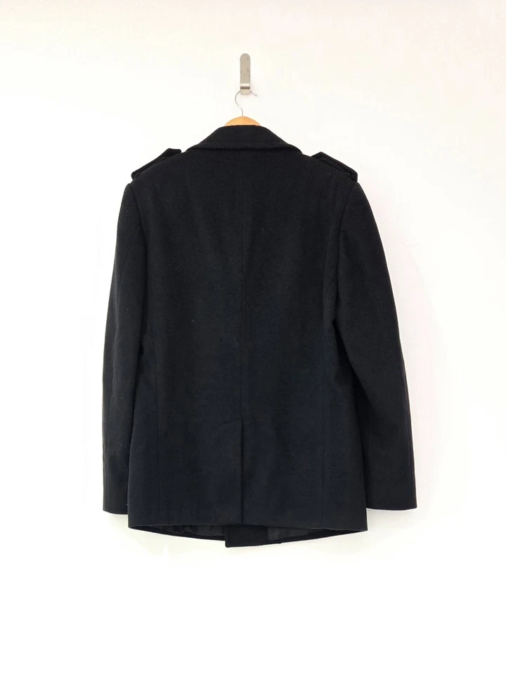 Gucci Black Wool Double Breasted Coat - Image 2 of 4