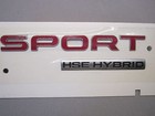 OEM FACTORY RED! LAND RANGE ROVER 'SPORT HSE HYBRID" BADGE LOGO EMBLEM DECAL