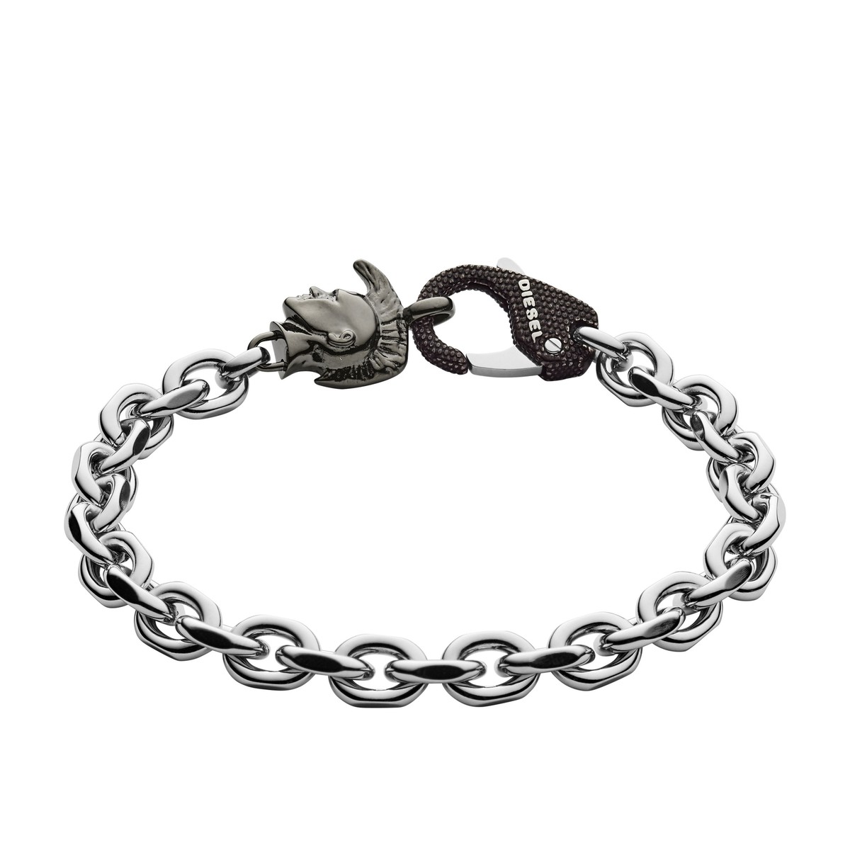【DIESEL】 BRACELET Diesel Men Bracelet 21.5cm Urban Style Fashion Jewelry
