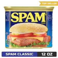 SPAM Classic, 12 Ounce, Fully Cooked Canned Pork with Ham