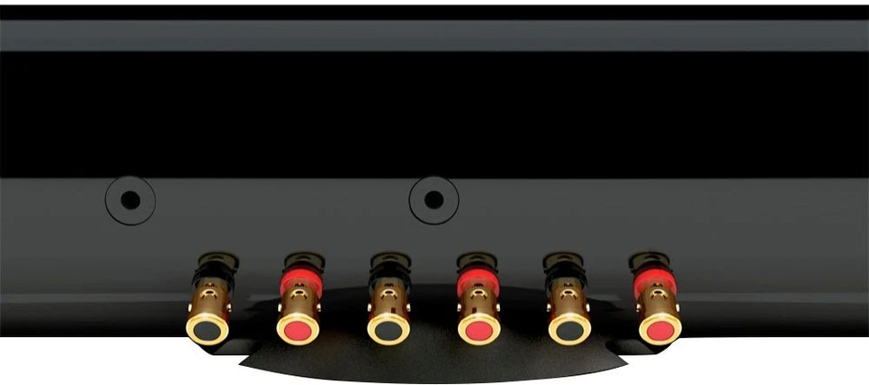 KEF HTF7003 PASSIVE SOUNDBAR THREE CHANNEL HOME THEATER SPEAKER GLOSS BLACK - Image 2 of 3