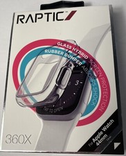 Doria Raptic Defense 360X Glass Hybrid Rubber Bumper Clear For 44mm APPLE WATCH