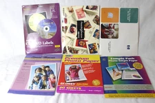 Photo Paper LOT OF 6 8.5 x 11 Glossy Printable Greeting Cards CD/DVD Labels Mix