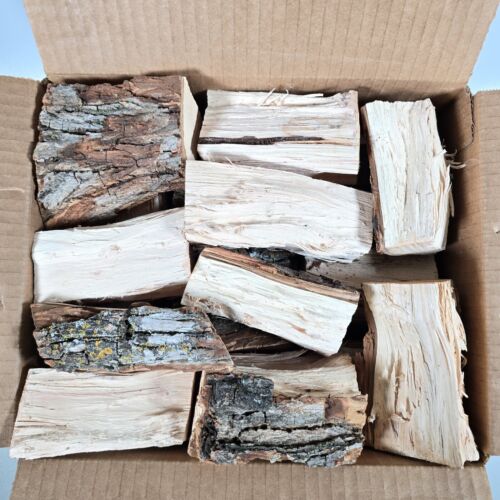 Almond Wood Chunks for Grilling Smoking Barbecue Smoker 10 Lbs. 700 Cu in.