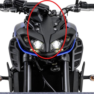 For 2017-2020 MT09 Carbon Fiber Front Headlight Cover