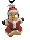 Radko Celebrations Santa Suit Penguin Boot Hat 3pc Set Glass Christmas Ornament — photo 2