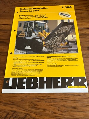 Liebherr 506 Wheel Loader Brochure AMIL22 ver3