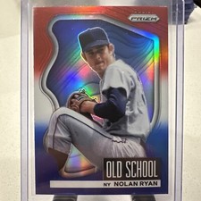 Nolan Ryan 2022 Panini Prizm Old School Red, White And Blue NY Mets #OS-1