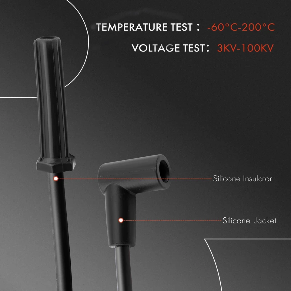 Juego de 6 cables de bujías para Chevy Impala 2000-2005 Malibu Buick Century Pontiac Foto 4 de 4