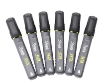 Sharpie Pro Permanent Marker Fine ( 6-Pack ) Marks On Wet Oily Surfaces Metal Wo