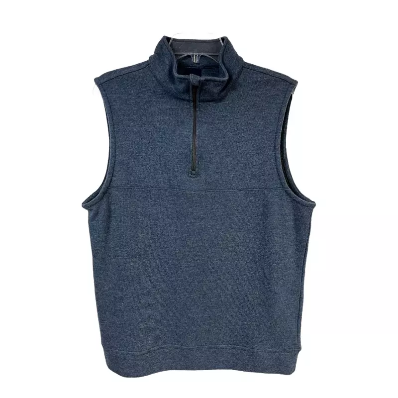 Men's quarter zip sweater vest clearance