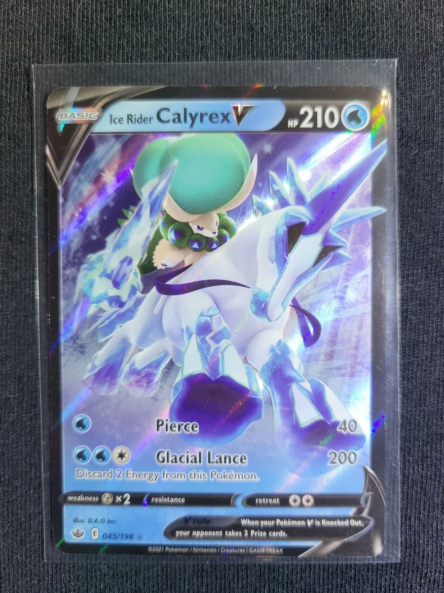 2021 Chilling Reign Ice Rider Calyrex V #45/198 Full Art Ultra