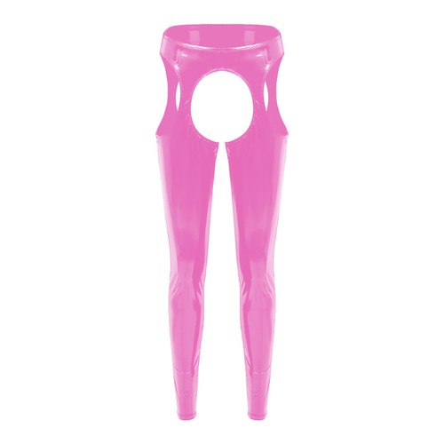 Damen Hose Erwachsene Strumpfhose Gummizughose Nachtclub Clubwear Lackleder - Bild 31 von 40