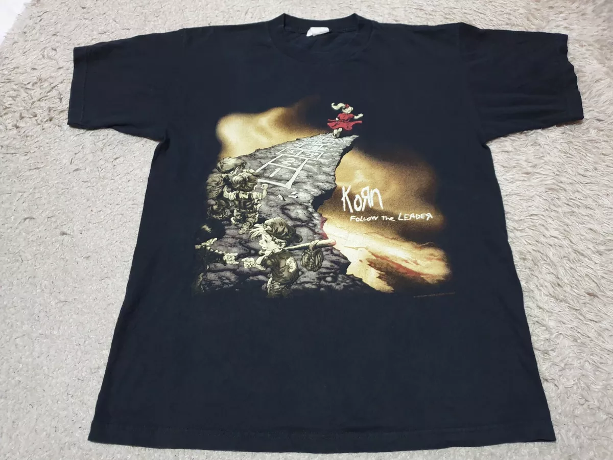 Rare vintage '98 Korn, Follow the Leader cover album, T shirt SZ-L