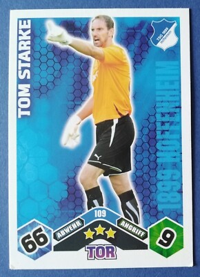 TOPPS Tom Starke 1899 Hoffenheim Bundesliga 2010/11 Match Attax Trading Card