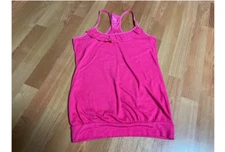 Junior's SO racerback tank top size XS hot pink ruffled