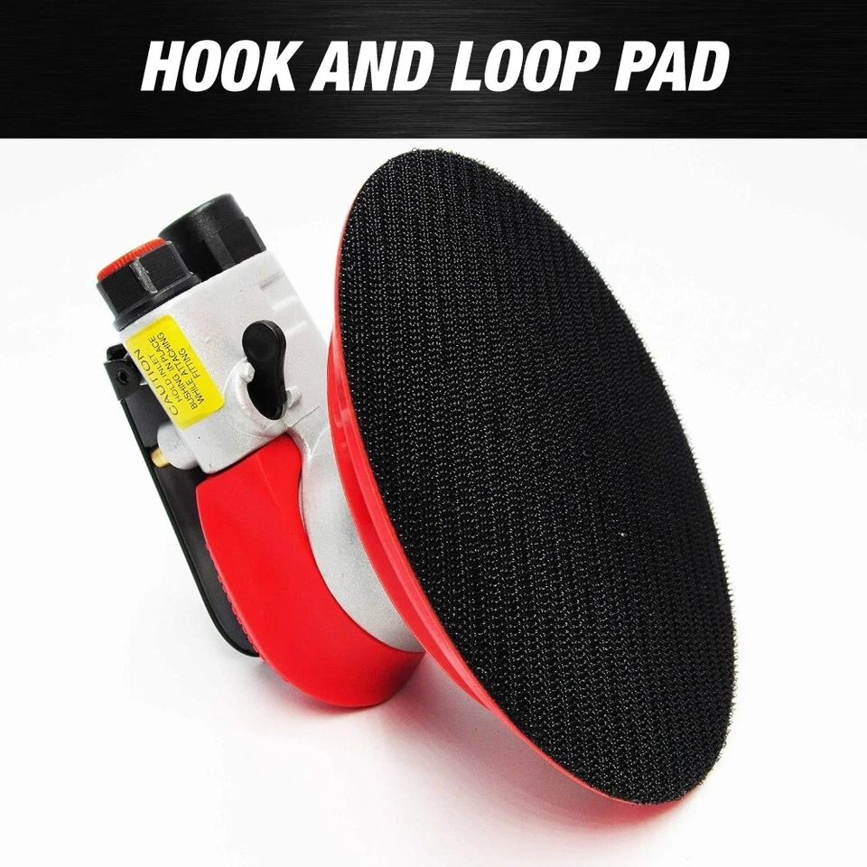 MAXX PROS Random Orbital Sander – Pneumatic Palm Sander – 6” x 3/16” Diam.Orbit - Image 3 of 4