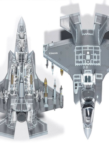 Academy Korea 1/72 USMC F-35B VMFA-121 Green Knights Aircraft Fighter Model Kits - Picture 5 of 9