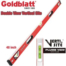 Goldblatt 48-inch Spirit Level Double View Vertical Site Spirit Level I-box NEW