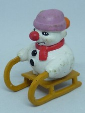 ANCIENNE MINI FIGURINE PVC BOULI FAIT DE LA LUGE
