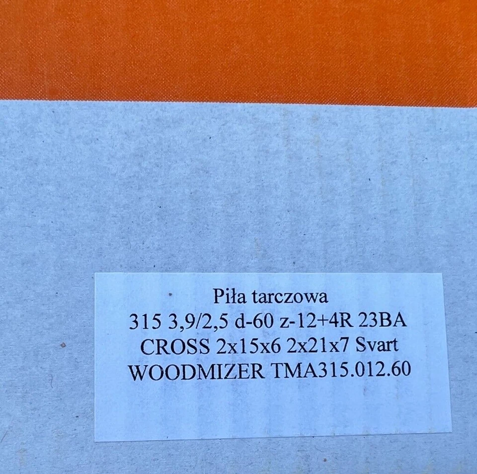 1 - NOVA lâmina de serra Wood-Mizer MultiRip TMA 315.012.60 frete grátis rápido! - Imagem 3 de 4