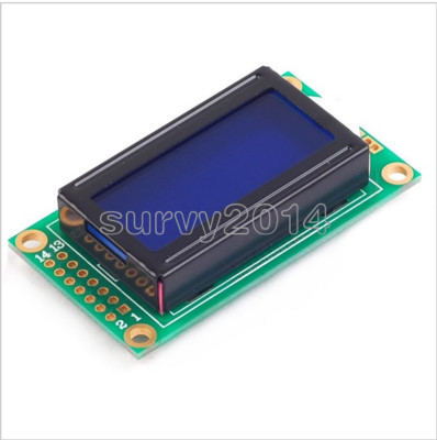 Blue 0802 LCD 8x2 Character LCD Display Module 5V LCM For Arduino Raspberry pi