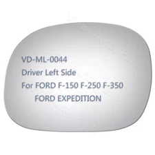 Mirror Glass For 1997-2002 Ford F-150 Pickup Driver Left Side LH 2706 Non Towing