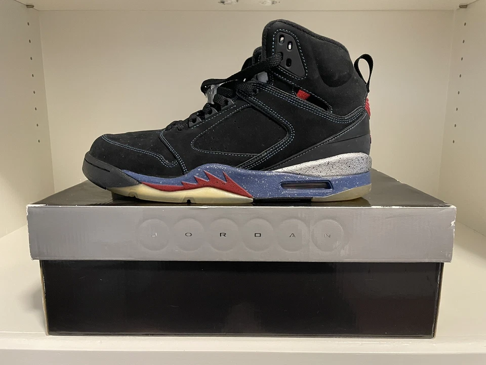 RARO🔥 364806 062 JORDAN SIXTY PLUS negro/rojo universitario-azul francés HOMBRE Talla 10.5 Foto 3 de 4