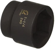 Sunex 240 1-1/4" 1/2" Drive 6 Point Shallow Impact Socket Standard Tools 6pt SAE