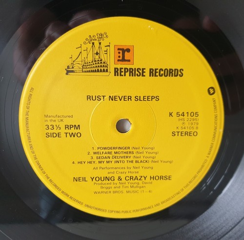 Neil Young & Crazy Horse – Rust Never Sleeps - UK 1979 LP Album Vinyl - Reprise - Picture 5 of 5