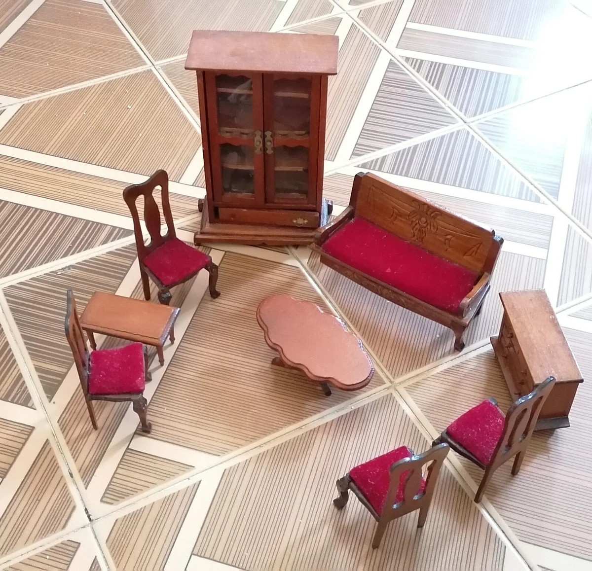 Scala In Kit Per Casa Delle Bambole Scala 1:6 In Legno, Stile Cottage Vintage, Da Assemblare