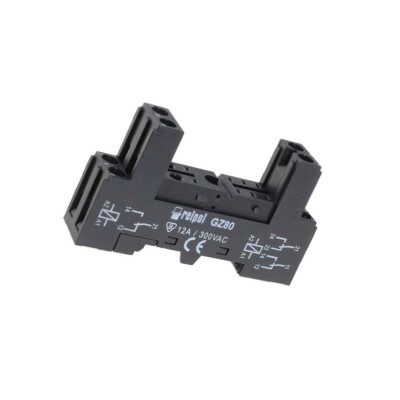 GZ80 BL BL Sockel PIN: 8 12A 300VAC Montage: DIN,für Frontplatten RELPOL
