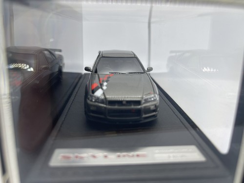1:43 IGNITION Nissan Skyline 25GT Turbo ER34 GUN METALLIC 🩶 🔥🖤 Limited RARE - Picture 7 of 14