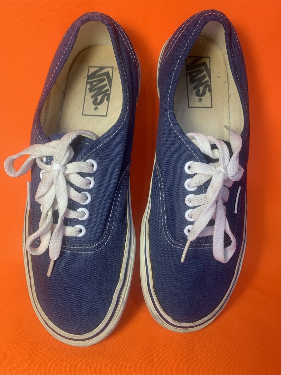 Vans Shoes Size 7 Vintage 98' Blue Classic Low Top Made In