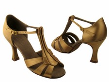 Black, Tan or Red Satin Leather Latin Salsa Very Fine Women's Dance Shoe - T1DM