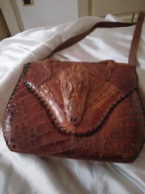 Alligator Tasche Cayman Südamerika Perfekte Gerbung 