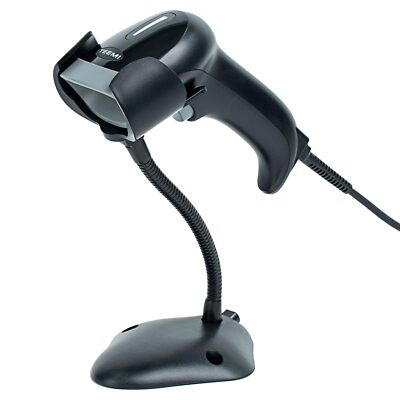 Barcode Scanner with Stand USB Wired Inventory 2D 1D QR Code Scanners for Com...