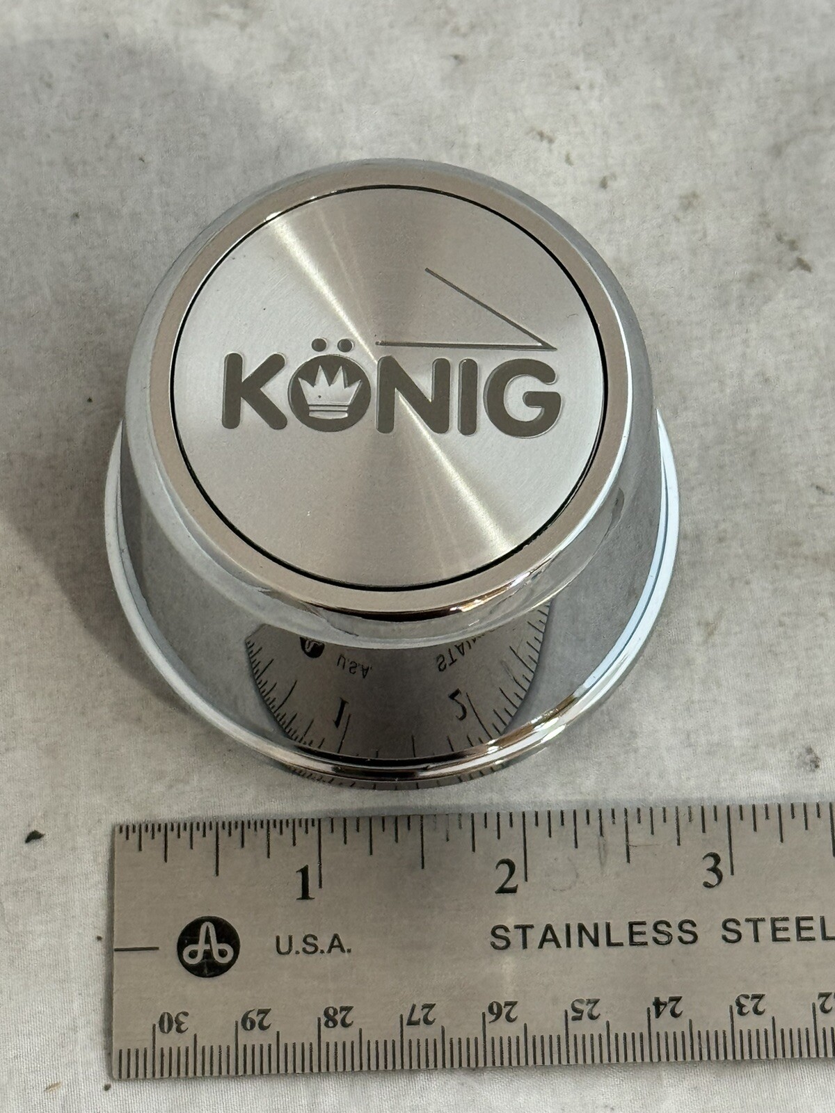 NEW KONIG Custom Wheels CHROME Wheel Rim Dust Hub Hubcap Cover Center Cap-image